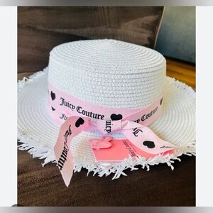 Juicy Couture white summer vacation hat